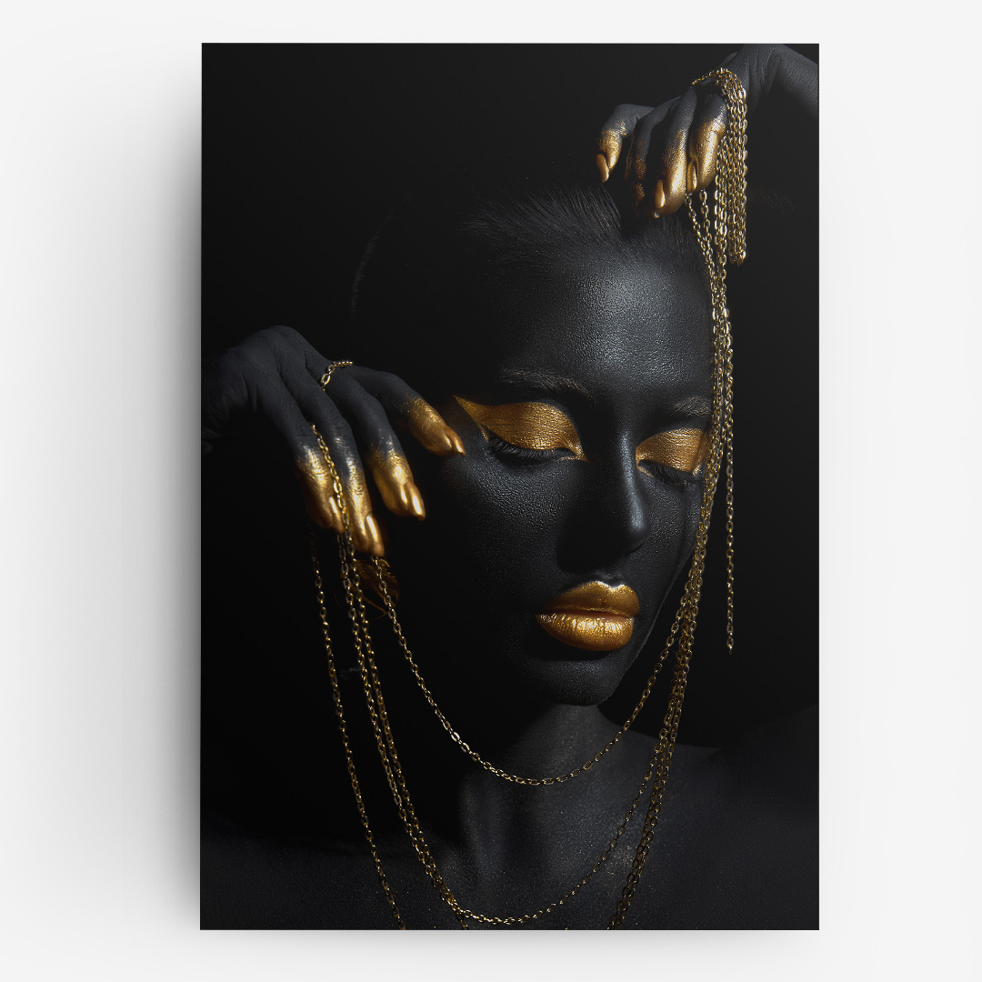 Tablou Canvas Decorativ Gold Chains