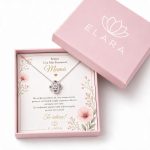 Colier pentru Mamă – „Cea Mai Frumoasă Mamă” | Cutie Premium ELARA, Cadou Elegant cu Mesaj